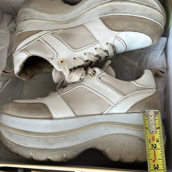 Michael Kors Felicia Platform Sneakers - White/Beige - Picture 8 of 8